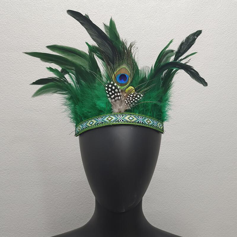 Peacock Pattern Headband Stage Performance Hair Accessories