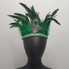 Peacock Pattern Headband Stage Performance Hair Accessories