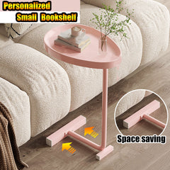 Small C-Shaped End Table for Living Room Sofa Bedroom Small Spaces