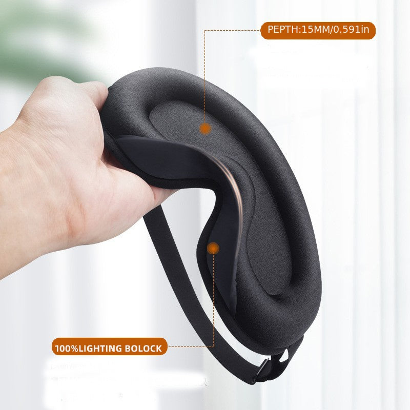 3D Contoured Light Blocking Sleeping Mask Soft Blindfold