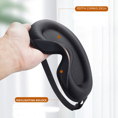 3D Contoured Light Blocking Sleeping Mask Soft Blindfold