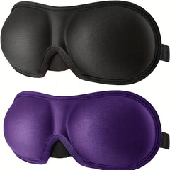 Comfortable 3D Contoured Eye Mask for Sleep, Travel, Yoga - Blocks Out Light