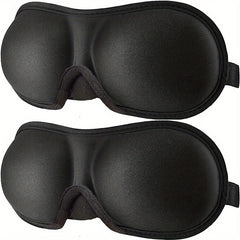 Comfortable 3D Contoured Eye Mask for Sleep, Travel, Yoga - Blocks Out Light