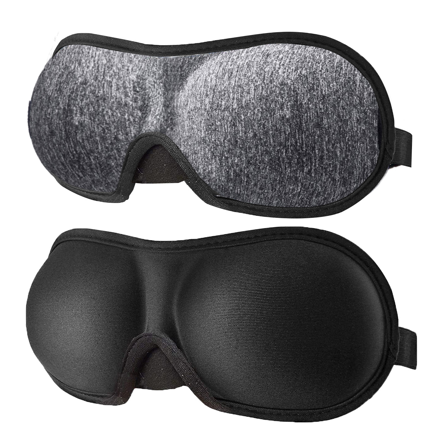 Comfortable 3D Contoured Eye Mask for Sleep, Travel, Yoga - Blocks Out Light