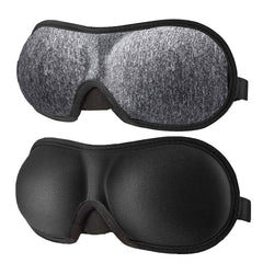 Comfortable 3D Contoured Eye Mask for Sleep, Travel, Yoga - Blocks Out Light