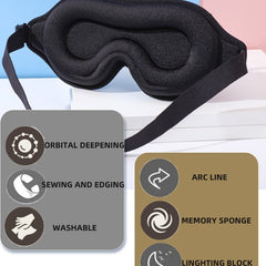 Contoured Sleep Mask - Block Light for Travel, Rest