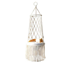 Bohemian Cat Hammock for Sleeping Playing Climbing