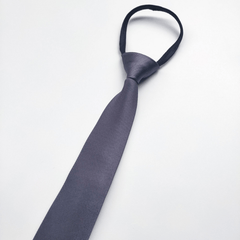 Men's Plain Zipper Tie for Casual Business