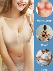 Front Closure Sports Bra Racerback Hollow Yoga Running Bra