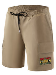 Radio Headphones Anchor Pattern Cargo Shorts For Men