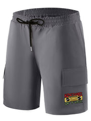 Radio Headphones Anchor Pattern Cargo Shorts For Men