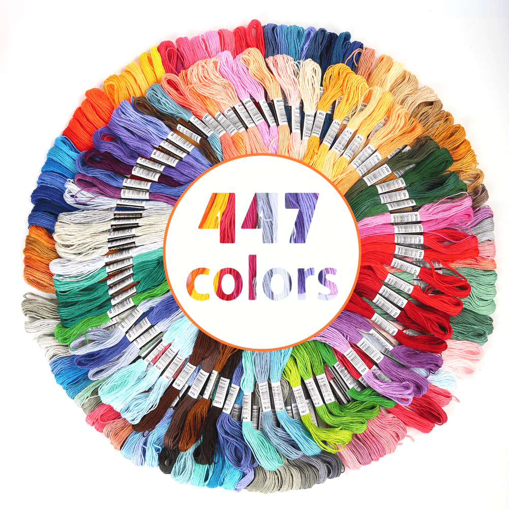 24 Colors Embroidery Thread Polyester Threads For Friendship Ribbons