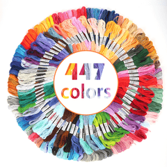 24 Colors Embroidery Thread Polyester Threads For Friendship Ribbons