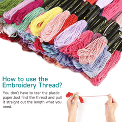 24 Colors Embroidery Thread Polyester Threads For Friendship Ribbons