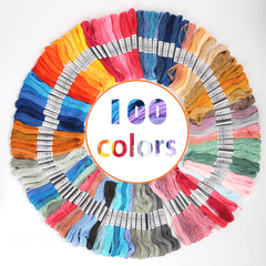 24 Colors Embroidery Thread Polyester Threads For Friendship Ribbons