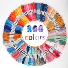 24 Colors Embroidery Thread Polyester Threads For Friendship Ribbons