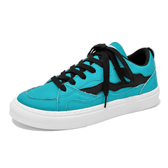 Men's Lace up Sneakers Contrasting Skate Shoes Good Grip