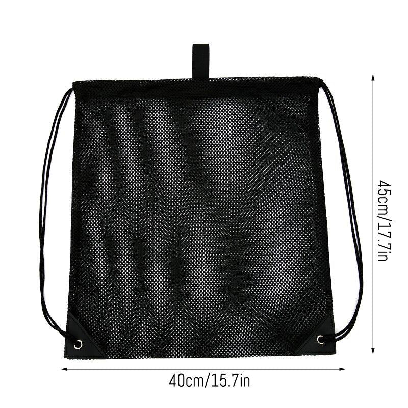 Drawstring Mesh Bags Gym Sports Storage Backpack