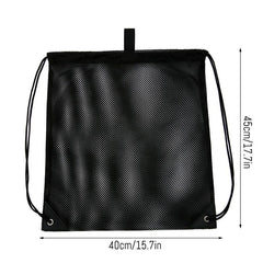 Drawstring Mesh Bags Gym Sports Storage Backpack
