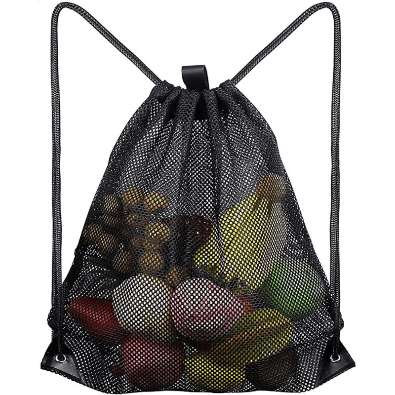 Drawstring Mesh Bags Gym Sports Storage Backpack