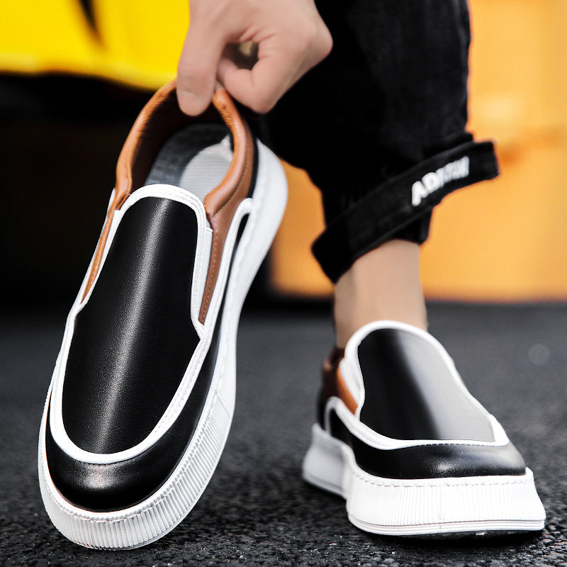 Men's Chunky Stitched Slip On Loafers Casual Outdoor Shoes