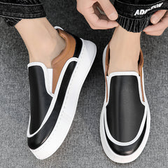 Men's Chunky Stitched Slip On Loafers Casual Outdoor Shoes