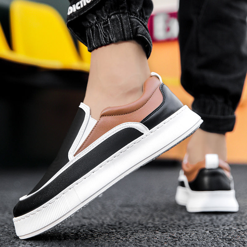 Men's Chunky Stitched Slip On Loafers Casual Outdoor Shoes