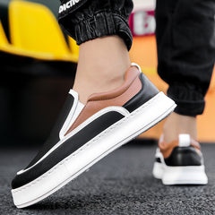 Men's Chunky Stitched Slip On Loafers Casual Outdoor Shoes