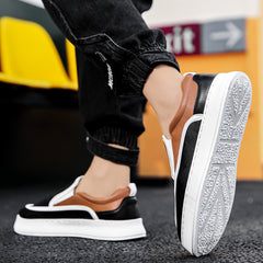 Men's Chunky Stitched Slip On Loafers Casual Outdoor Shoes