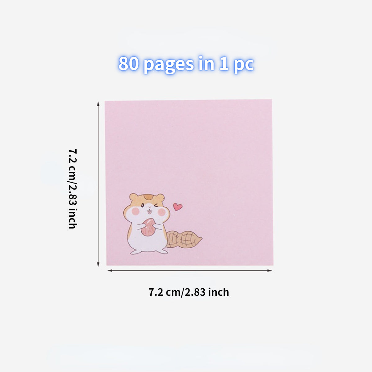 4pcs Four Seasons Bear Hamster Memo Pad Sticky Notes Escolar Papelaria