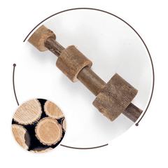 Natural Grass Ball & Branch Chew Toys for Small Pets