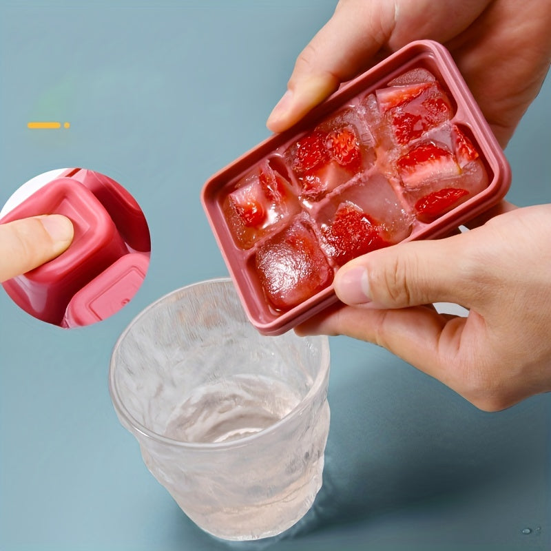 Portable Silicone Ice Cube Tray for Whiskey and Cocktails