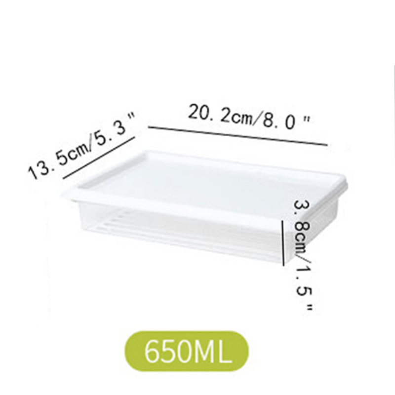 Plastic Fridge Storage Box - Fruit & Veg Fresh Container