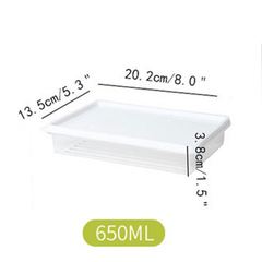Plastic Fridge Storage Box - Fruit & Veg Fresh Container