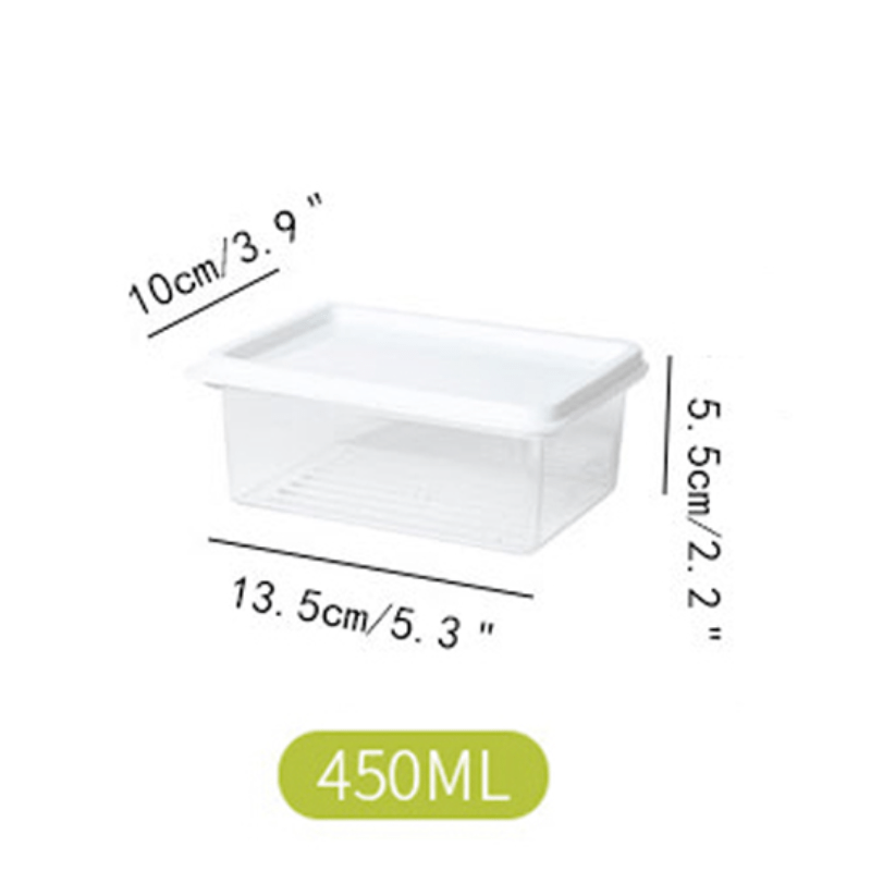 Plastic Fridge Storage Box - Fruit & Veg Fresh Container
