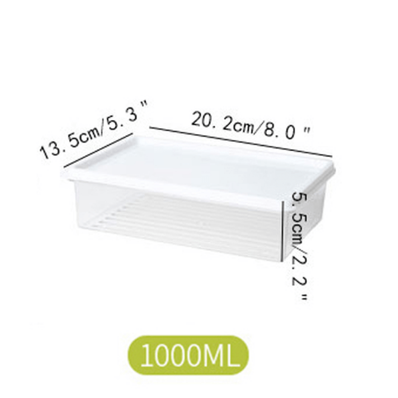 Plastic Fridge Storage Box - Fruit & Veg Fresh Container