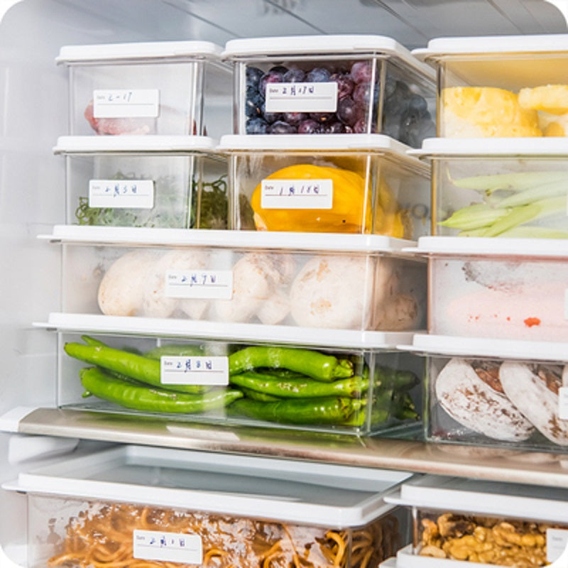 Plastic Fridge Storage Box - Fruit & Veg Fresh Container