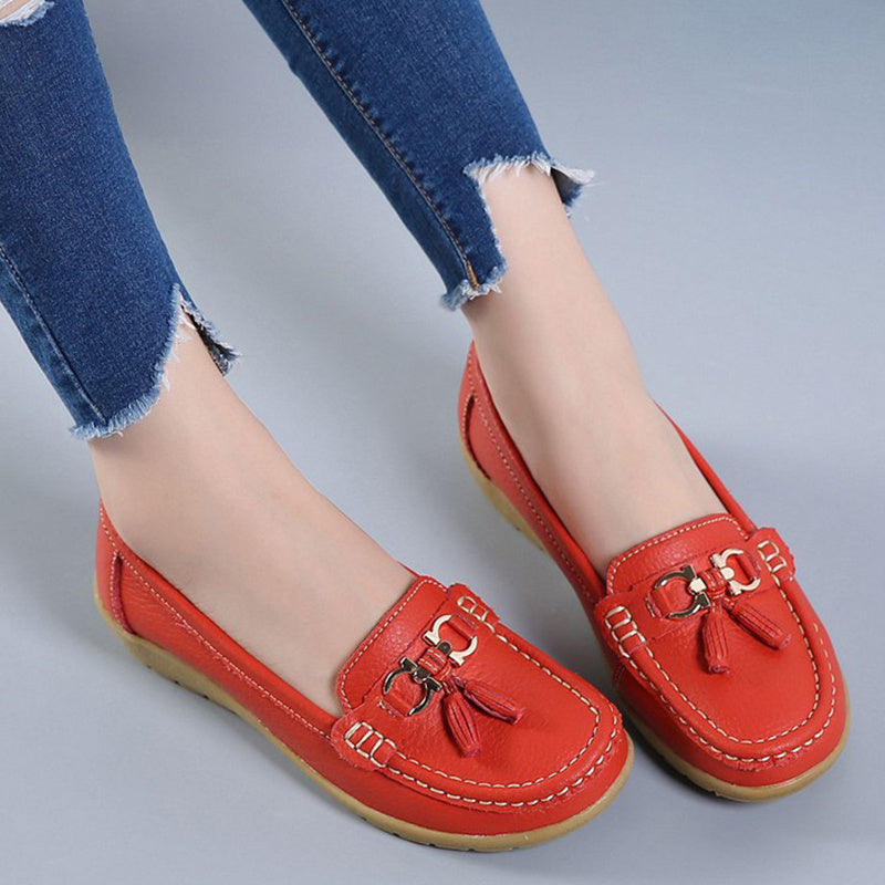 Women's Tassel Loafers Slip On Shoes