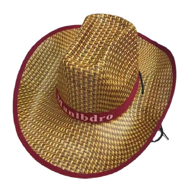 Men's Sun Protection Cowboy Hat with Wide Brim
