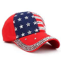 American Flag Baseball Cap Mens Outdoor Sun Hat