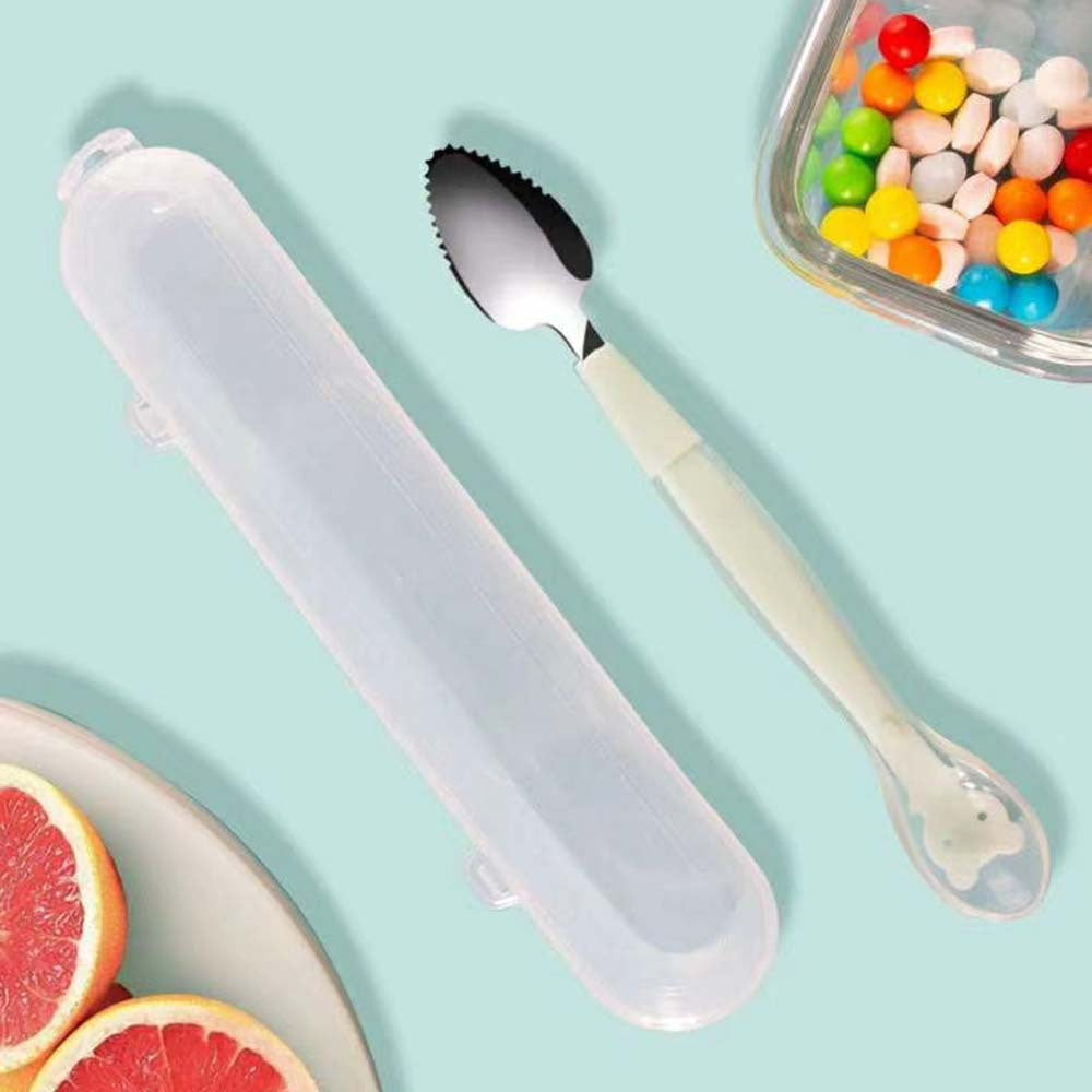 Double Headed Fruit Scraping Spoon Baby Utensils