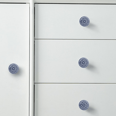 5pcs Ceramic Round Handle For Cabinet Door Drawer