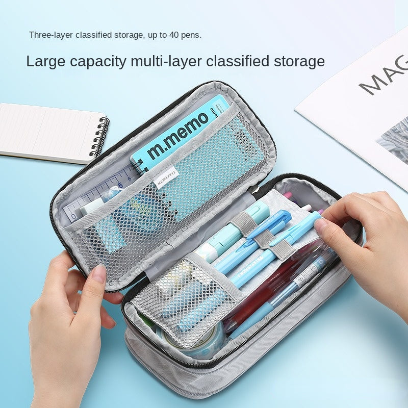 Large Capacity Pencil Case for Junior High School Students
