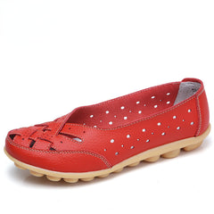 Women's Hollow Out Flat Shoes Comfy Breathable Loafers