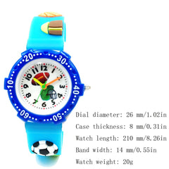 Kids' Cute 3D Cartoon Silicone Strap Quartz Watch