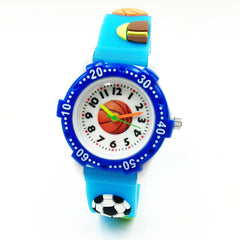 Kids' Cute 3D Cartoon Silicone Strap Quartz Watch