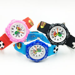 Kids' Cute 3D Cartoon Silicone Strap Quartz Watch