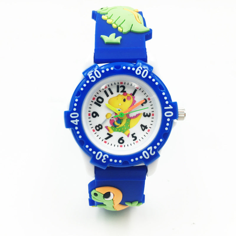 Dinosaur Mens Watches Silicone Band Waterproof Wristwatches