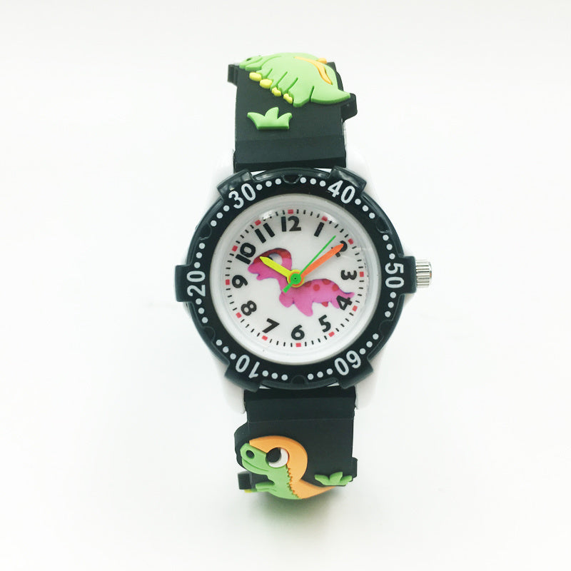Dinosaur Mens Watches Silicone Band Waterproof Wristwatches