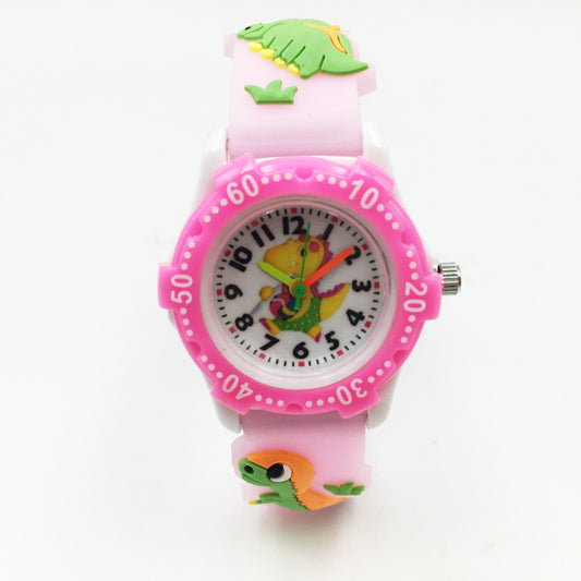 Dinosaur Mens Watches Silicone Band Waterproof Wristwatches